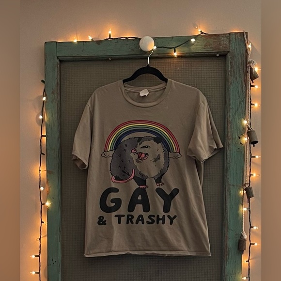 Other - gay & trashy tee shirt, size medium